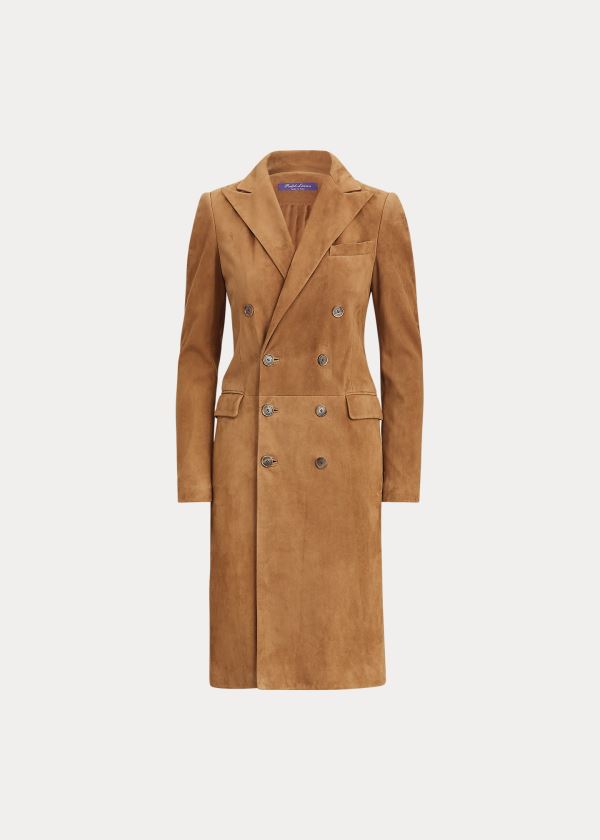 Women's Ralph Lauren Wellesly Lamb-Suede Dresses | 195743TUW